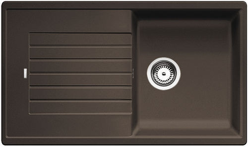 BLANCO 520519 Évier Zia 5 S sans excentrique Silgranit PuraDur café