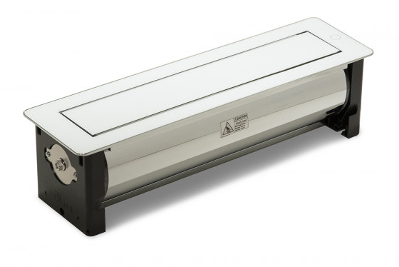 VersaTurn prise électrique 4x 230V FR, verre blanc VersaTurn prise électrique 4x 230V FR, verre blanc
