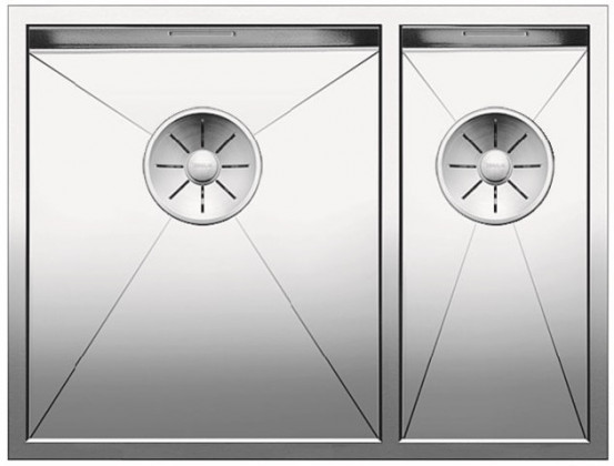 BLANCO 521613 Évier Zerox 340/180-U InFino sans tige inox satin brillant