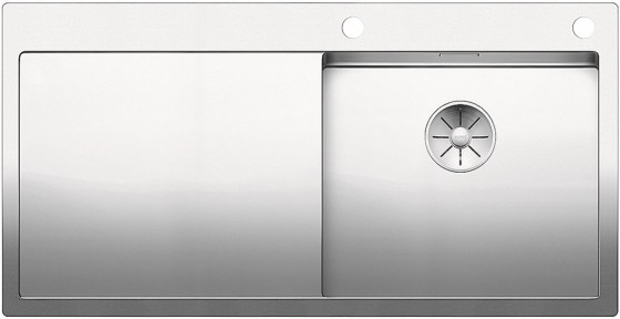 BLANCO 521625 évier Claron 5 S-IF InFino avec tirette inox satinée brillante