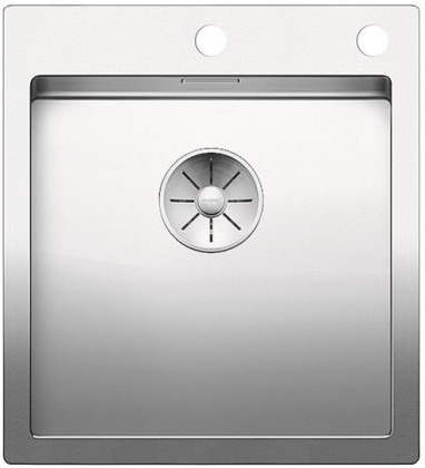 BLANCO 521632 Évier Claron 400-IF/A InFino avec tirette inox soie brillant