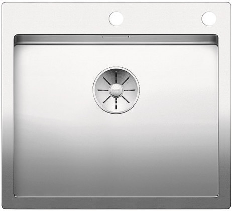 BLANCO 521633 évier Claron 500-IF/A InFino avec tirant inox satin brillant