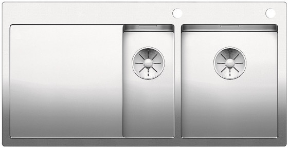 BLANCO 521645 Évier Claron 6 S-IF InFino c/tige inox soie brillante