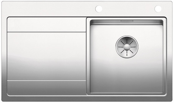 BLANCO 521658 évier Divon II 45S-IF InFino avec excentr.G inox soie brillant