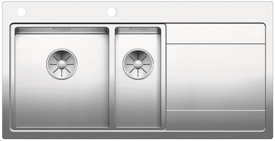 BLANCO 521661 évier Divon II 6S-IF InFino sans excentrique inox satiné brillant