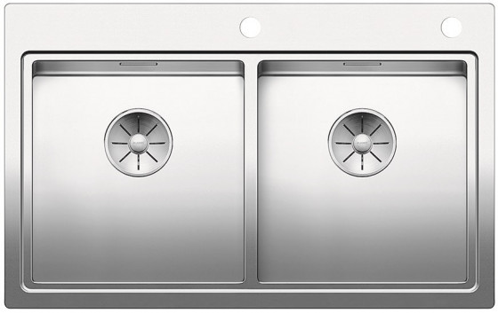 BLANCO 521663 Évier Divon II 8-IF InFino sans excentrique inox satiné brillant