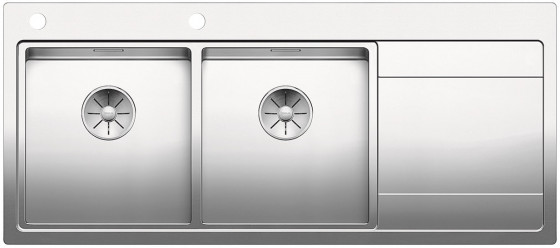 BLANCO 521664 Évier Divon II 8S-IF InFino sans excentrique inox soie brillant