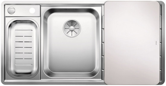 BLANCO 522105 Évier Axis III 6S-IF InFino c/excent inox satin/brillant