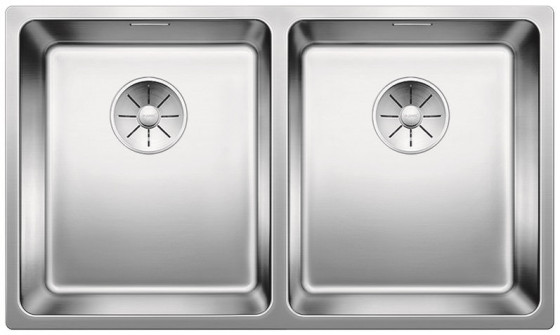 BLANCO 522981 Évier Andano 340/340-IF InFino sans tige inox soyeux brillant