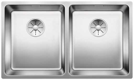 BLANCO 522983 évier Andano 340/340-U InFino sans tirant acier inoxydable soie br