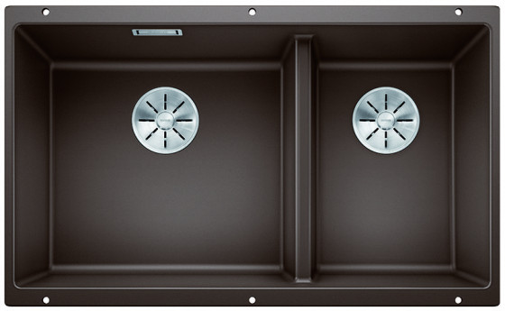 BLANCO 523160 évier Subline 430/270-U InFino manuál Silgranit PuraDur café