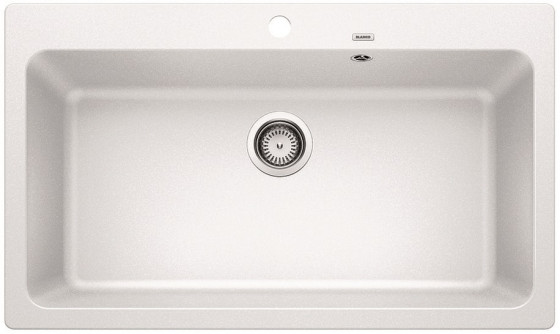 BLANCO 521816 Évier Naya XL 9 sans excentrique Silgranit PuraDur blanc BLANCO 521816 Évier Naya XL 9 sans excentrique Silgranit PuraDur blanc