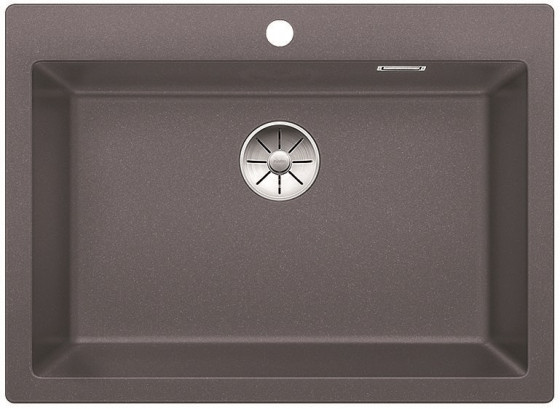 BLANCO 523044 Évier Pleon 8 InFino sans excentrique Silgranit PuraDur gris roche