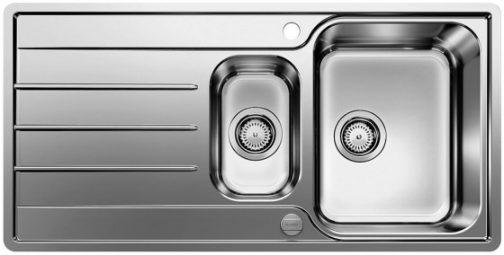 BLANCO 523033 évier Lemis 6 S-IF avec excentrique inox brossé