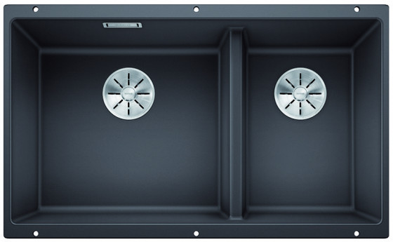 BLANCO 523152 Évier Subline 430/270-U InFino manuál Silgranit PuraDur gris roche