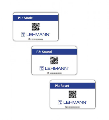 LEHMANN Ensemble de cartes pour serrures électroniques Mifare - Mode Sound Reset