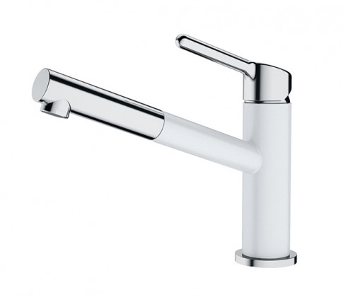 FRANKE Robinet FC 3055.094 Orbit embout extractible chrome/blanc LED
