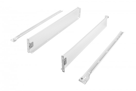 StrongRoll tiroir coulissant avec côtés, glissiere a rouleaux, H118/450mm/25kg,