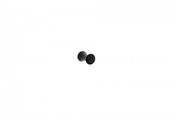 TULIP bouton Ruza noir mat + vis