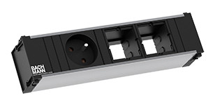 BACHMANN 912.009 module tiroir CONI 1 x 230 V + 2 modules