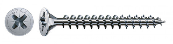 SPAX vis a bois 2,5x20mm tete fraisée PZ W 4C MH
