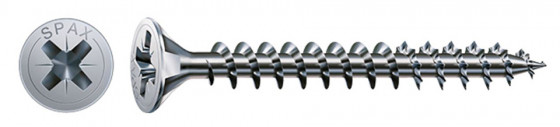 SPAX vis a bois 2,5x25mm tete fraisée PZ W 4C MH