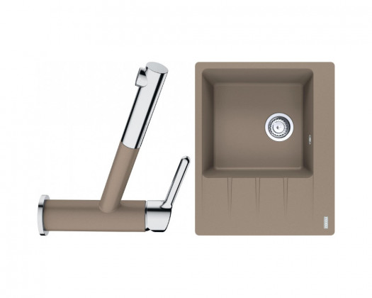 FRANKE Ensemble G215KA CNG 611-62 TL/2 cachemire + FC 3055.424