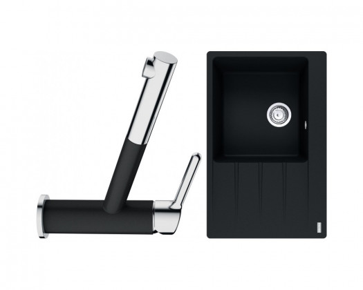 FRANKE ensemble G219O CNG 611-78 TL/2 onyx + FC 3055.071