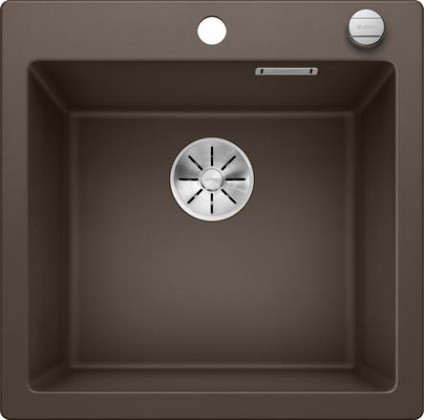 BLANCO 523685 Évier Pleon 5 InFino avec excentrique Silgranit PuraDur café