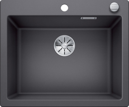 BLANCO 523687 Évier Pleon 6 InFino avec excentrique Silgranit PuraDur gris roche