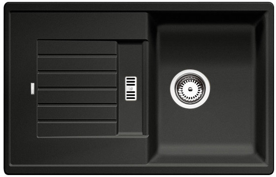 BLANCO 526013 évier Zia 45 S sans excentrique Silgranit PuraDur noir BLANCO 526013 évier Zia 45 S sans excentrique Silgranit PuraDur noir