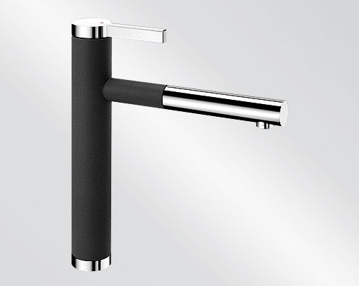 BLANCO 526171 robinet Linee-S tiroir coulissant douche noir/chrome