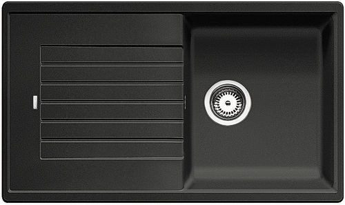 BLANCO 526016 évier Zia 5 S sans excentrique Silgranit PuraDur noir BLANCO 526016 évier Zia 5 S sans excentrique Silgranit PuraDur noir