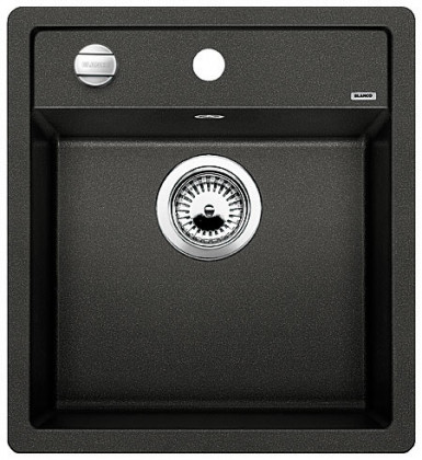 BLANCO 525869 Évier Dalago 45 avec excentrique Silgranit PuraDur noir