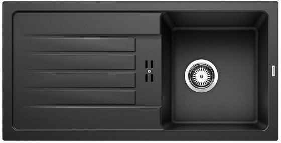 BLANCO 526081 évier Favum 45 S sans excentrique Silgranit noir BLANCO 526081 évier Favum 45 S sans excentrique Silgranit noir