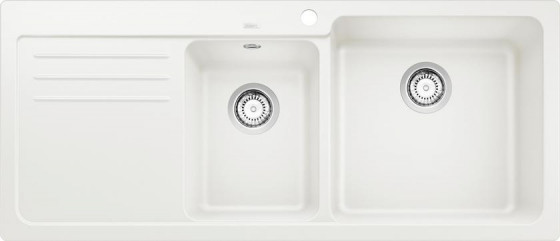 BLANCO 525783 Évier Naya 8 S sans excentrique Silgranit évier droite blanc