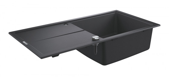 GROHE 31641AP0 Évier K400 60-C 1000 x 500mm granit noir