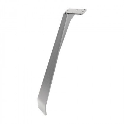 MILADESIGN ET N42080 pied de table biseauté argent 420mm MILADESIGN ET N42080 pied de table biseauté argent 420mm