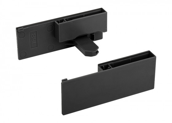StrongMax 16/18 supports panneau verre, tiroir int. H89, noir