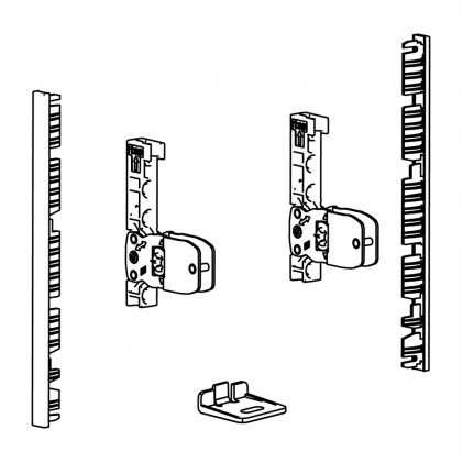 HETTICH 9257612 AvanTech YOU raccords tiroir intérieurs 139, côté/face, argent