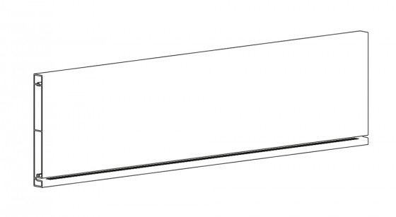 HETTICH 9257302 AvanTech You profil en aluminium dos 187/2000 argenté