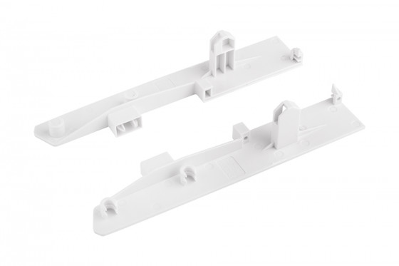 StrongBox supports front, tiroir intérieur H204, reling double carré, blanc