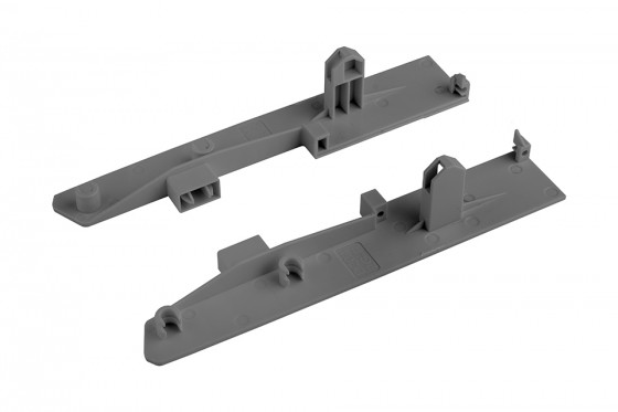 StrongBox supports front, tiroir H204 int., reling carré double, gris