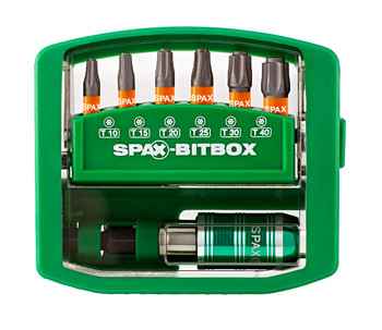 SPAX Bit check jeu de meches avec support magnétique