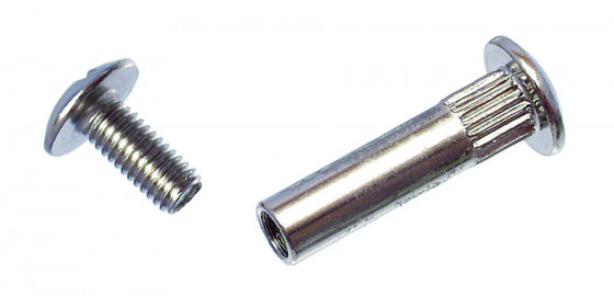 Ferrures de liaison M6x30mm complet