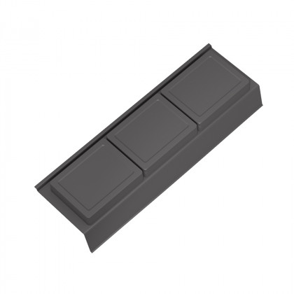 GOLLINUCCI organisateur de salle de bain avec accessoires 400mm 122x372x69mm ant