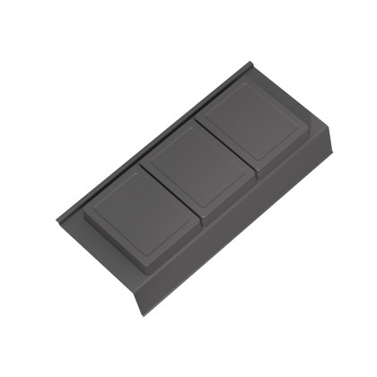 GOLLINUCCI organisateur de salle de bain avec accessoires 350mm 146x322x69mm ant