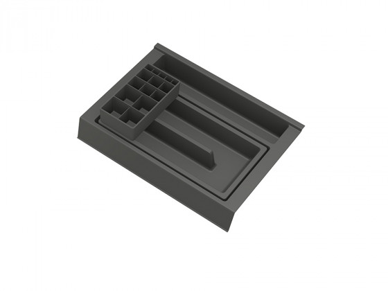 GOLLINUCCI Organisateur de salle de bain avec accessoires 350mm antracite