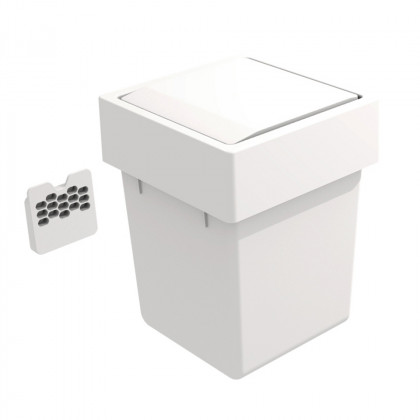 GOLLINUCCI Trieur porte avec couvercle pivotant 174x176x229mm 1x5l blanc