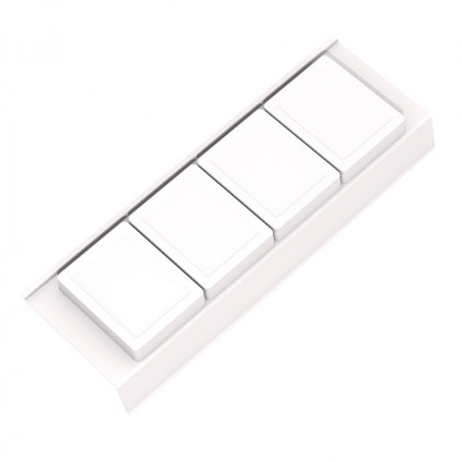 GOLLINUCCI organisateur de salle de bain avec accessoires 450mm blanc